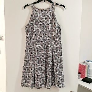 Blue Aztec Print Dress